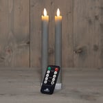 Afbeelding van Anna Collection Led Dinerkaars | 23 cm | taupe | 3D vlam | 2 stuks | AN861NA6124