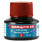 Afbeelding van Edding FTK 25 navulling | flipchart marker | rood | 25ml | EDD4-FTK25002