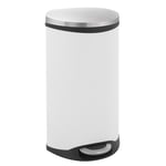 Afbeelding van EKO Shell Bin pedaalemmer | wit | 30 liter | EK240NA5296