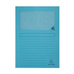 Afbeelding van Exacompta 50106E venstermap | A4 | blauw | 100 stuks | EXA50106E