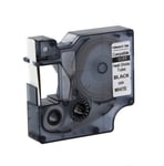 Afbeelding van DYMO S0718300 / 18055 IND Rhino tape krimpkous zwart op wit 12mm (huismerk) | STS0718300
