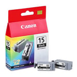 Afbeelding van Canon BCI-15B inktcartridge zwart 2 stuks (origineel) | CANBCI15BK