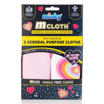 Afbeelding van Minky All You Need Is Love schoonmaakdoek | Triple Action | Anti-Bacterieel | 2 stuks | MIN00012
