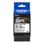 Afbeelding van Brother HSe-251E krimpkous tape zwart op wit 21 mm (origineel) | BROHSE251E