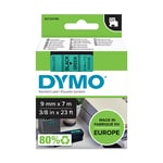 Afbeelding van DYMO S0720740 / 40919 tape zwart op groen 9mm (origineel) | 40919