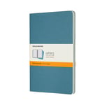 Afbeelding van Moleskine large schriften | gelinieerd | blauw | 80 vel | 3 stuks | MOLIMCH016B44