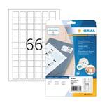 Afbeelding van Herma 8831 inkjet etiketten | A4 | 25,4 x 25,4 mm | wit | 1650 etiketten | HER8831