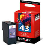 Afbeelding van Lexmark 18Y0143E nr. 43 inktcartridge kleur (origineel) | LEX18Y0143E