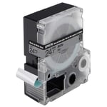 Afbeelding van Epson LC-6SBE9 tape zwart op mat zilver / 24mm (origineel) | EPSLC-6SBE924