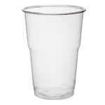 Afbeelding van Wegwerpbeker plastic | transparant | 50 stuks | DIVA82816