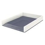Afbeelding van Leitz 5361 WOW brievenbak | A4 | polystyreen | wit en donkergrijs | 1 stuk | LEI53611001