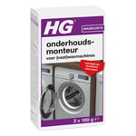 Afbeelding van HG Onderhoudsmonteur voor vaat- & wasmachines | 2 flessen | 100 ml | QC-HG-7484