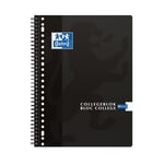 Afbeelding van Oxford 400094450 collegeblok | A4+ | gelinieerd | zwart | 23-gaats | 80 vel | OXF400094450