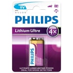 Afbeelding van Philips batterij 9V E-block | lithium ultra | 6FR61 | 1 stuk | PHI6FR61LB1A/10