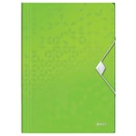 Afbeelding van Leitz 45990054 WOW 3-klepsmap | A4 | polypropyleen | groen | LEI45990054
