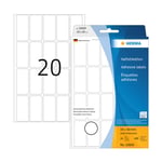 Afbeelding van Herma 10609 multifunctionele etiketten | verwijderbaar | 19 x 40 mm | wit | 480 etiketten | HER10609