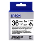 Afbeelding van Epson LK-7WBC kabeltape zwart op wit 36mm (origineel) | EPSC53S657902