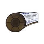 Afbeelding van Brady M21-375-C-342 tape krimpkous | zwart op wit | 16,38mm x 2,10m | BRAM21-375-C-342