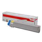 Afbeelding van OKI 43837129 toner cartridge geel (origineel) | OKI43837129