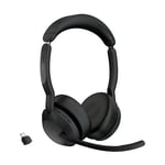 Afbeelding van Jabra Evolve2 55 Link380c MS stereo headset | draadloos | zwart | JAB25599-999-899