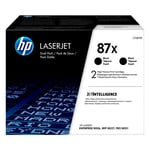 Afbeelding van HP 87X (CF287XD) toner cartridge zwart hoge capaciteit 2 stuks (origineel) | HPCF287XD