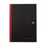 Afbeelding van Oxford 100080489 Black ’n Red gebonden boek | A4 | gelinieerd | 90gr. | 96 vel | OXF100080489
