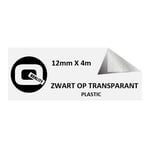 Afbeelding van DYMO S0721530 / 12267 plastic tape semi transparant 12mm (huismerk) | ST12267
