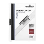 Afbeelding van Durable 220002 Duraclip klemmap | A4 | wit | voor 30 pagina’s | DUR220002