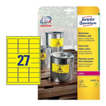 Afbeelding van Avery Zweckform L6105-20 weerbestendige etiketten | 63,5 mm x 29,6 mm | 540 etiketten | AVEL6105-20