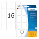 Afbeelding van Herma 2450 multifunctionele etiketten | 25 x 40 mm | wit | 512 etiketten | HER2450