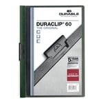 Afbeelding van Durable 220932 Duraclip klemmap | A4 | donkergroen | tot 60 pagina’s | DUR220932