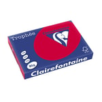 Afbeelding van Clairefontaine papier | kersenrood | A3 | 80 gr. | 500 vel | CLA1895C