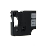 Afbeelding van DYMO S0720610 / 45021 tape wit op zwart 12mm (huismerk) | ST45021