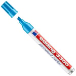 Afbeelding van Edding 3300 permanent marker | lichtblauwe | beitelvormige punt | 1-5 mm | EDD4-3300010