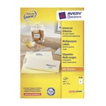 Afbeelding van Avery Zweckform 3426 universele etiketten | wit | zelfklevend | 105 mm x 70 mm | 800 etiketten | AVEAV-3426