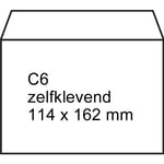 Afbeelding van Raadhuis dienstenvelop | zelfklevend | C6 | 114 mm x 162 mm | 100 stuks | RAARD-201500-100
