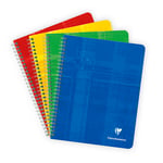 Afbeelding van Clairefontaine spiraalblok assorti | A5+ | gelinieerd | 90gr. | 60 vel | 5 stuks | CLA883C