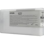 Afbeelding van Epson T6537 inktcartridge licht zwart (origineel) | EPST653700