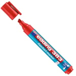 Afbeelding van Edding 383 flipchart marker | rood | beitelvormige punt | 1-5mm | EDD4-383002
