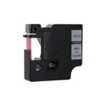 Afbeelding van DYMO S0720520 / 45012 tape rood op transparant 12mm (huismerk) | ST45012