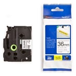 Afbeelding van Brother TZe-S261 extra klevend tape zwart op wit 36mm x 8m (origineel) | BROTZES261