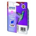 Afbeelding van Epson T0806 inktcartridge licht magenta (origineel) | EPST080640