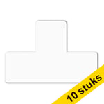 Afbeelding van Djois zelfklevend vloermarkeringssymbool | T-vorm | wit | 10 stuks | DJO197302