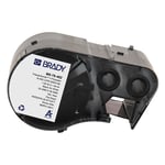 Afbeelding van Brady M5-78-492 polyester labels zwart op wit | 25,40 mm x 48,26 mm (origineel) | BRAM5-78-492
