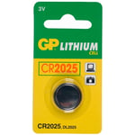 Afbeelding van GP knoopcel batterij CR2025 | lithium | 1 stuk | GPGPCR2025