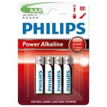 Afbeelding van Philips batterij Power Micro AAA | LR03 | 4 stuks | PHILR03P4B/10