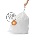 Afbeelding van Simplehuman vuilniszakken | met trekband | code H | 35 liter | 20 stuks | SI699NA3191