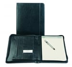 Afbeelding van Brepols 385433060100 Palermo luxe schrijfmap | A4 | gelinieerd | kunstleder | zwart | BRE3.854.3306.01.0.0