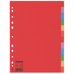 Afbeelding van Esselte 100202 A4 tabbladen | gekleurd karton | 12 tabs | 11-gaats | ESS100202