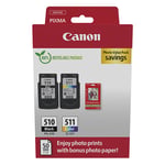 Afbeelding van Canon PG-510/CL-511 photo value bundel (origineel) | CAN2970B017